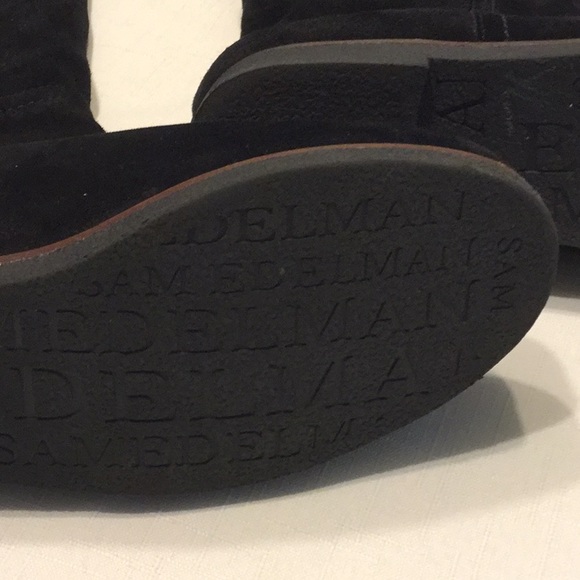 Sam Edelman Thigh High Suede Boots w/ Faux Fur New - Picture 5 of 6